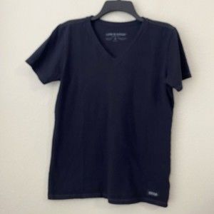 Life is Good Shirt Womens Size Medium Crusher Tee Vneck Navy